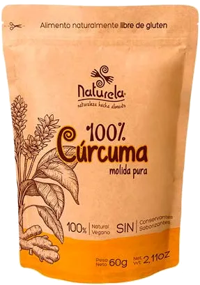 Cúrcuma en polvo 100% Naturela 60 gramos