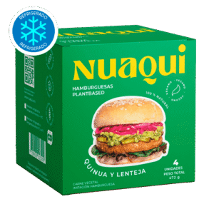 Hamburguesa de quinua y lentejas Nuaqui (Kumara)
