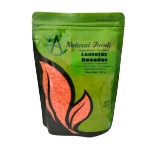 Lentejas rosadas enteras Natural Foods 500 gramos