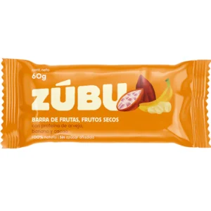 Barra de proteína de arveja, banano y cacao  60 gr ZÚBU