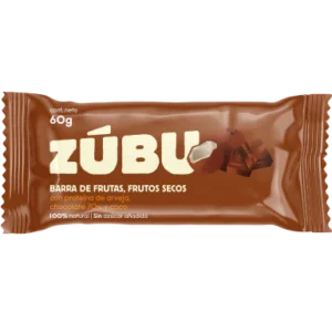 Barra de proteína de arveja, chocolate 70% y coco 60 gr ZÚBU