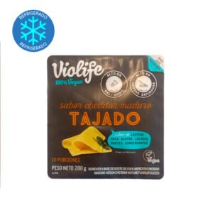 Queso tajado cheddar maduro 200 gr Violife