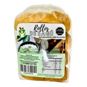 Pan Rollito de Sagú 330g 8 unid Vida Sana