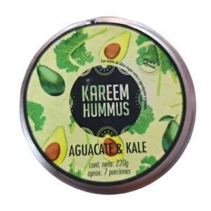 Hummus Sabores Variados (Clásico, Aguacate y Kale o Pimentón) 220gr Kareem Foods