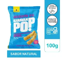 Snack extruido de Maíz  y Lenteja sabor Natural Karavansay 100 gr
