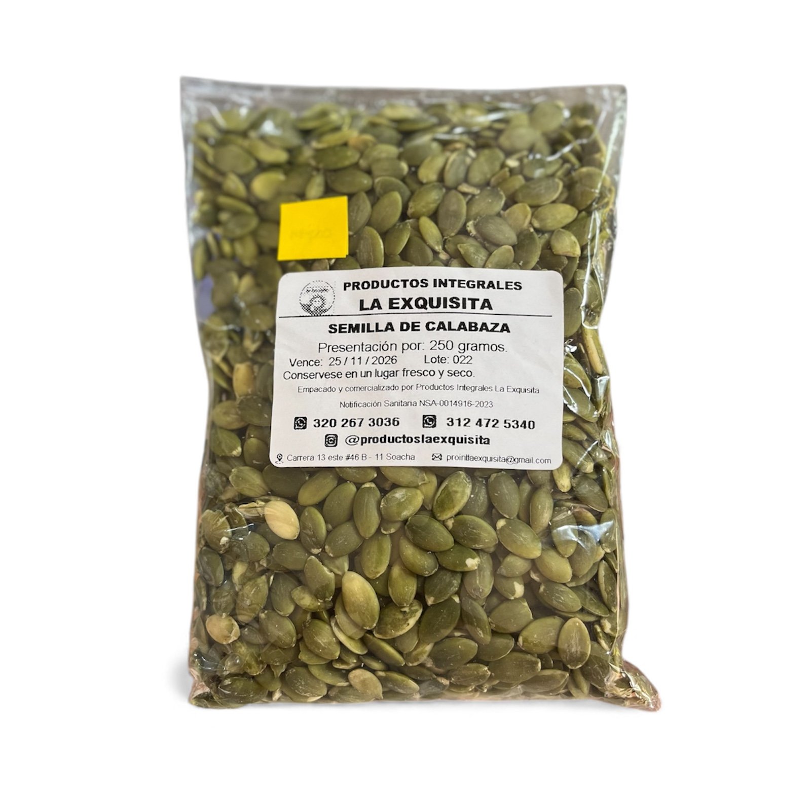 Semilla-de-calabaza-La-Exquisita-Paquete-250-gramos