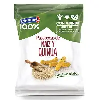 snack pasabocas de Maíz y Quinoa Colombina con finas hierbas 40g