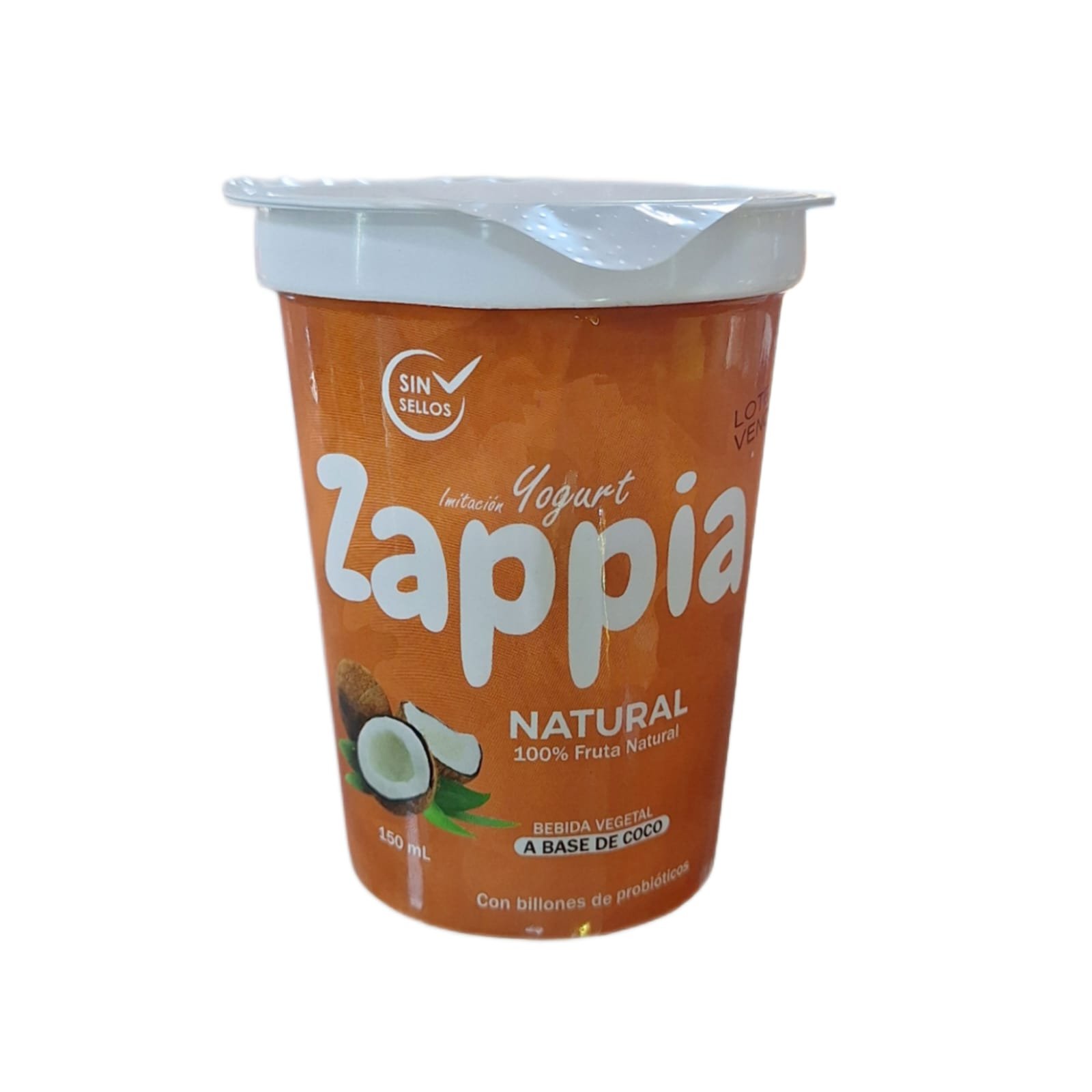 Imitación Yogurt a Base de Coco Natural y Stevia 150ml Zappia